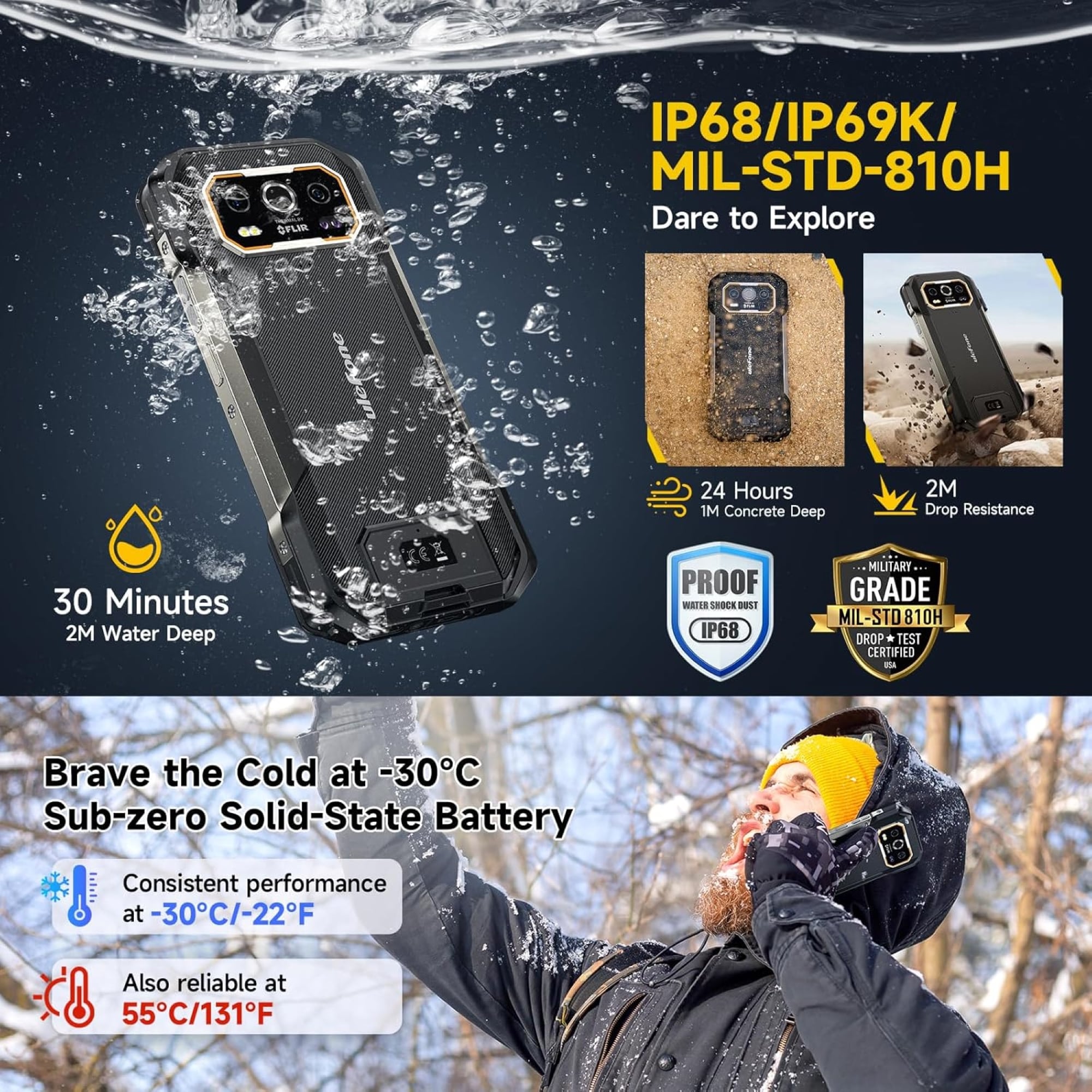 ULEFONE ARMOR 27T PRO - RESISTENTE IP68, CÁMARA TERMOGRÁFICA Y VISIÓN NOCTURNA - 4