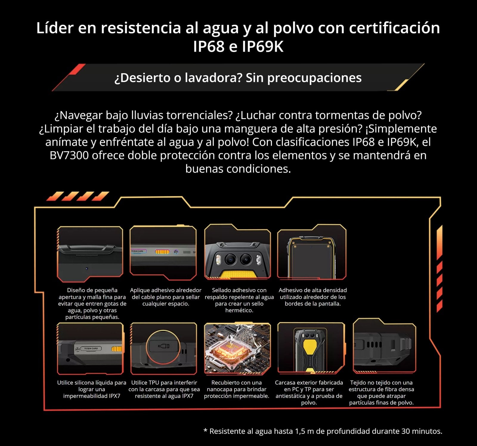 BLACKVIEW BV7300 - SMARTPHONE RUGGED 6.67' 50 MP + CÁMARA NOCTURNA, 15.000 MAH - 4
