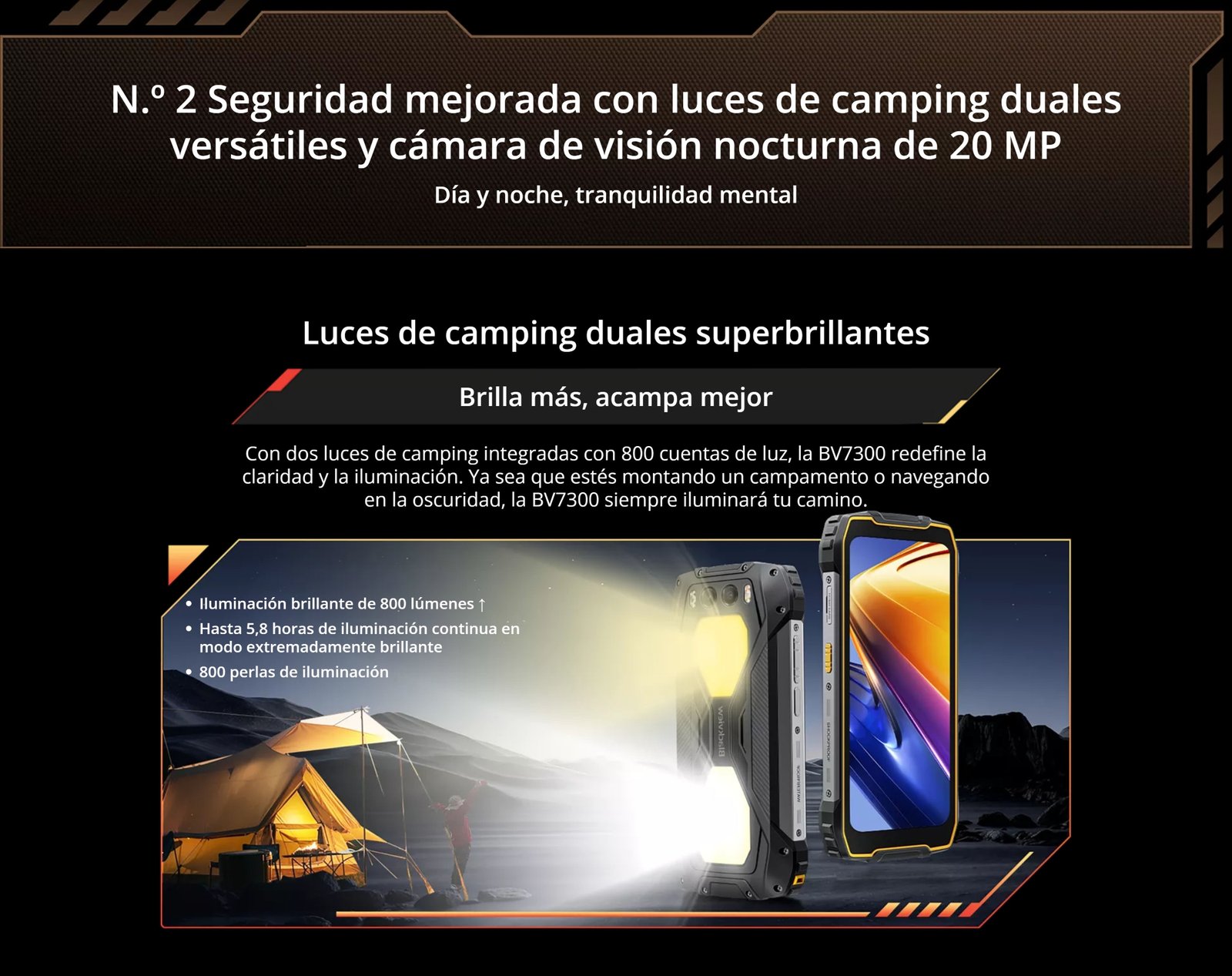 BLACKVIEW BV7300 - SMARTPHONE RUGGED 6.67' 50 MP + CÁMARA NOCTURNA, 15.000 MAH - 7