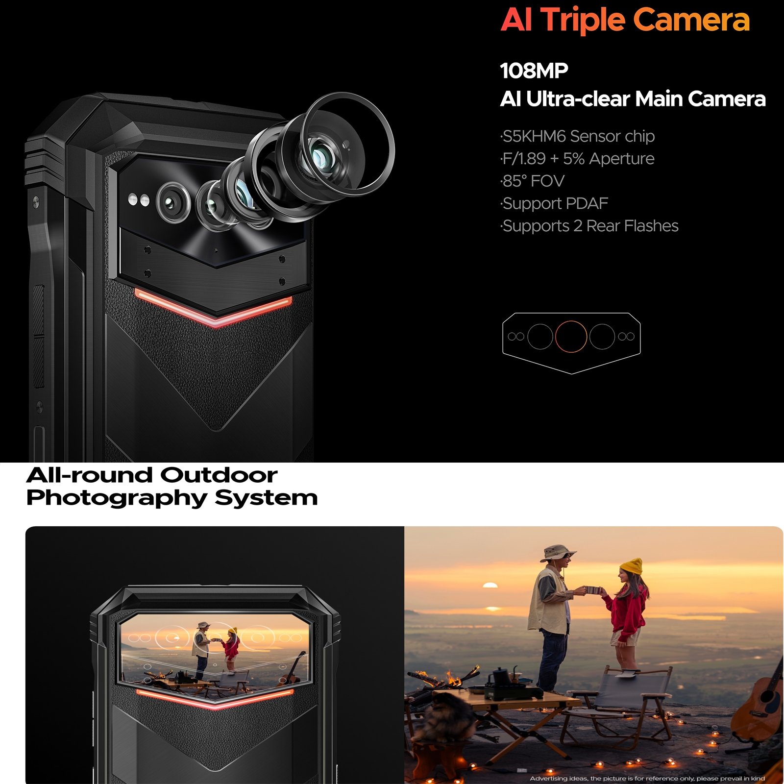 DOOGEE V MAX PRO - SMARTPHONE RUGGED 108 MP, BATERÍA 22.000 MAH, PANTALLA 120 HZ - 8