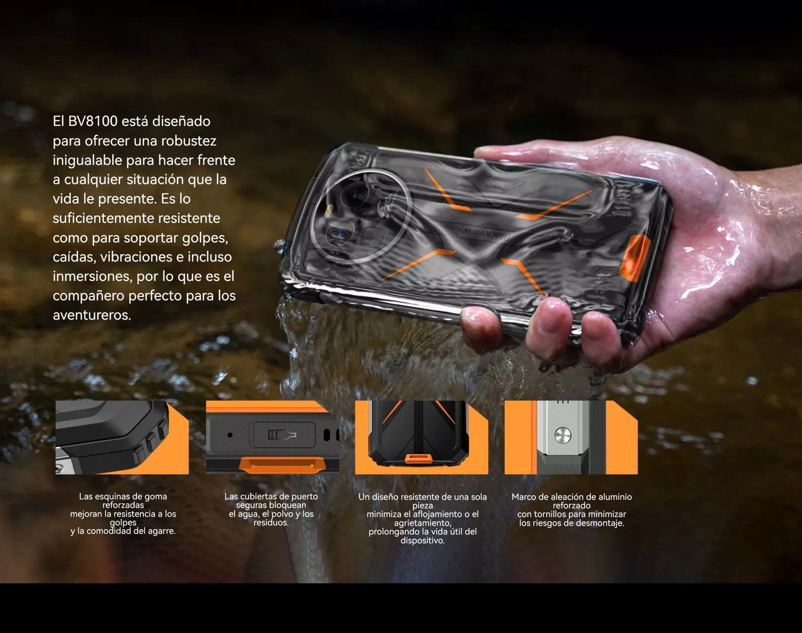 BLACKVIEW BV8100 - SMARTPHONE RUGGED 50 MP, PANTALLA 2.4K, BATERÍA 8800 MAH - 2