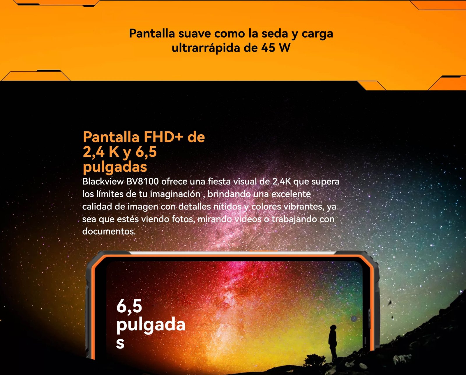 BLACKVIEW BV8100 - SMARTPHONE RUGGED 50 MP, PANTALLA 2.4K, BATERÍA 8800 MAH - 5