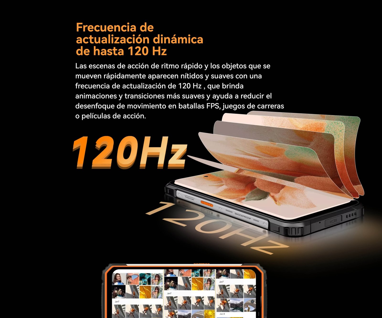 BLACKVIEW BV8100 - SMARTPHONE RUGGED 50 MP, PANTALLA 2.4K, BATERÍA 8800 MAH - 6