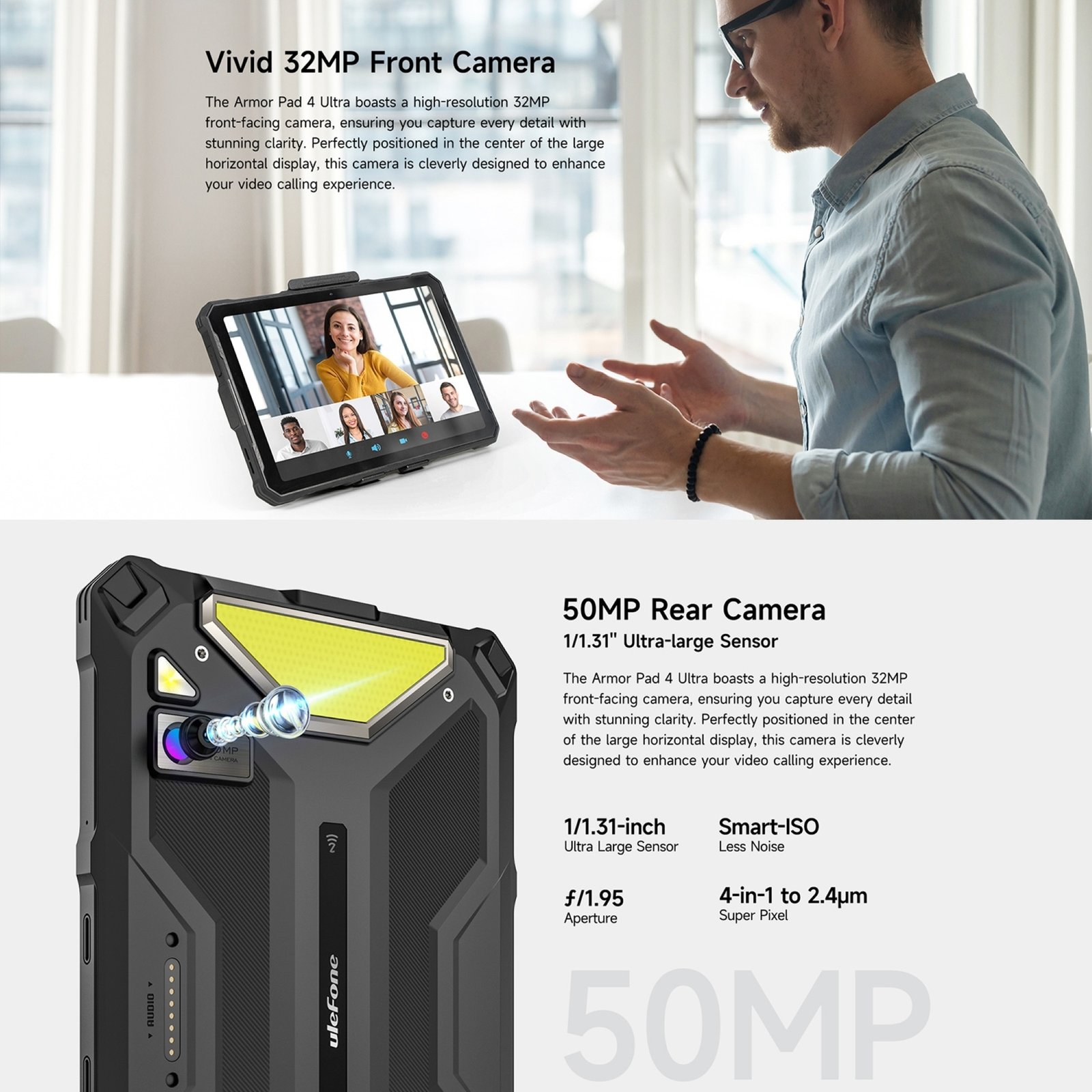 TABLET ULEFONE ARMOR PAD 4 ULTRA 10.36" 256 GB RUGGED 5G 8GB RESISTENCIA EXTREMA - 7