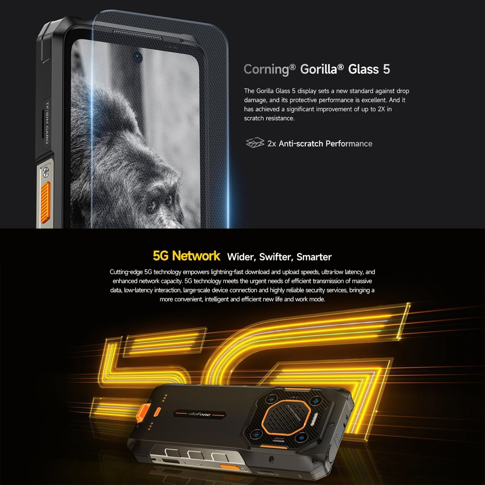 ULEFONE ARMOR 26 ULTRA - SMARTPHONE RUGERIZADO CON WALKIE-TALKIE Y CÁMARA DE 200MP - 5