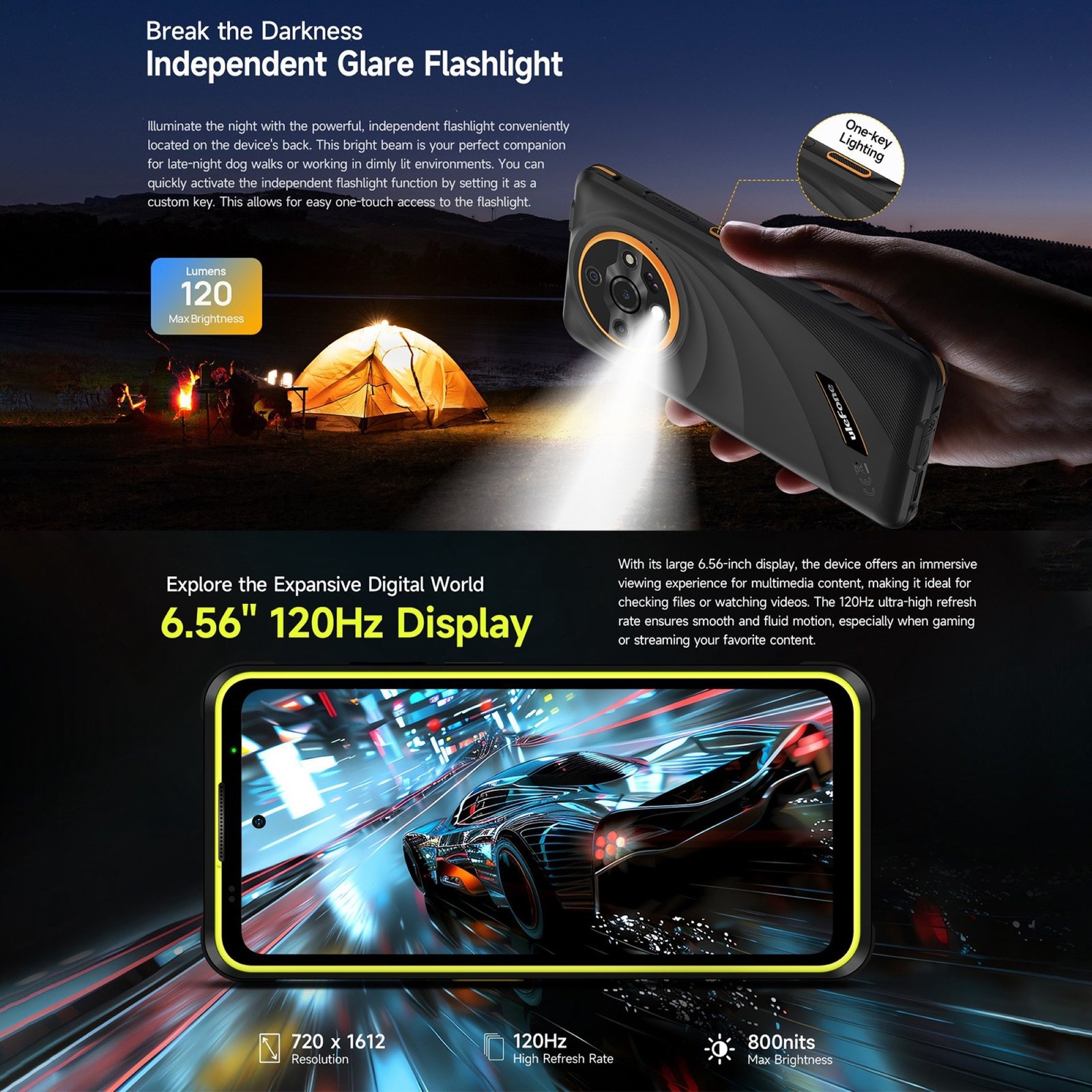 ULEFONE ARMOR X31 PRO - SMARTPHONE RUGERIZADO 5G CON CÁMARA DE VISIÓN NOCTURNA - 6