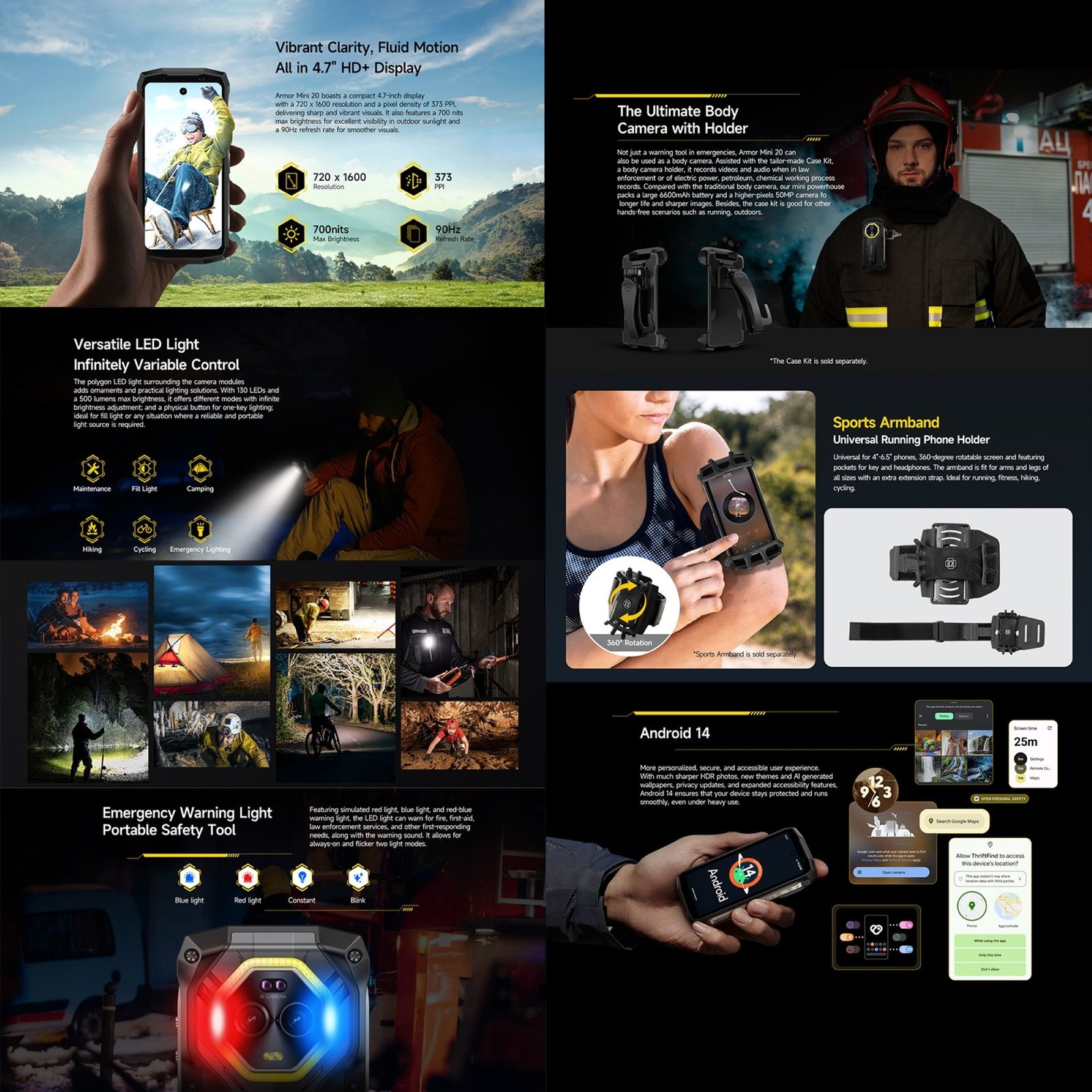 ULEFONE ARMOR MINI 20 - EL CELULAR RESISTENTE MÁS COMPACTO CON VISIÓN NOCTURNA - 6