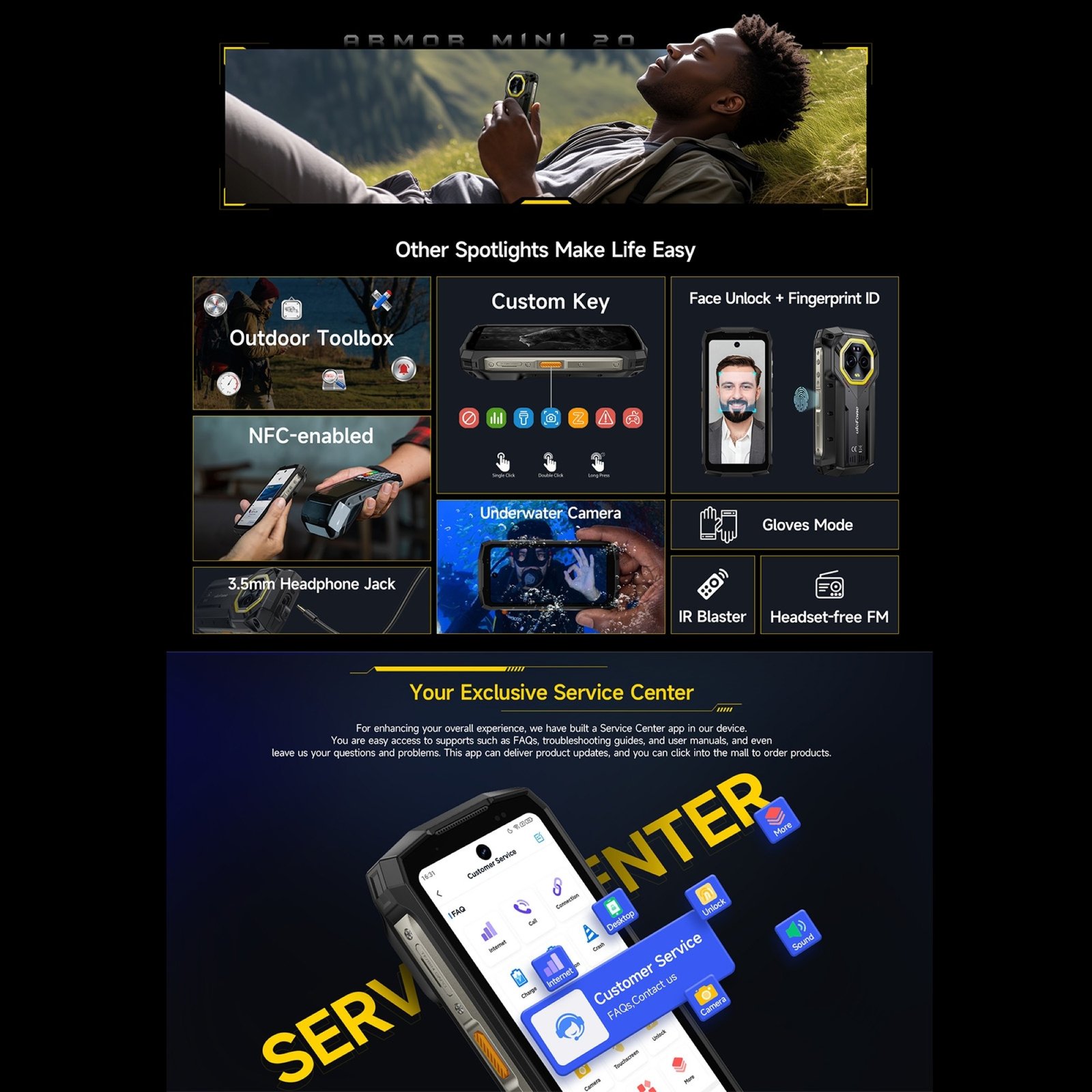 ULEFONE ARMOR MINI 20 - EL CELULAR RESISTENTE MÁS COMPACTO CON VISIÓN NOCTURNA - 8