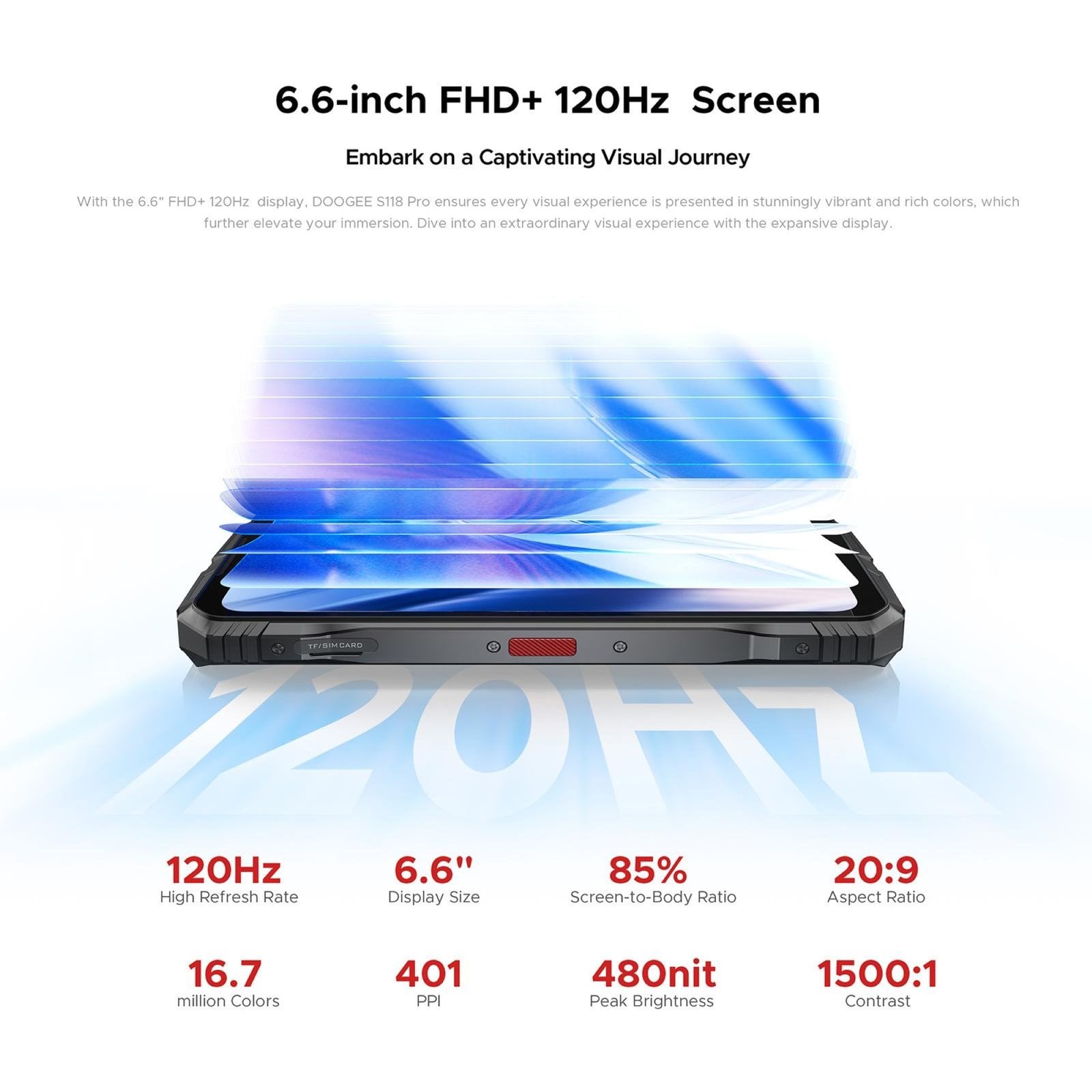 DOOGEE S118 PRO - SMARTPHONE RUGERIZADO CON 24GB RAM Y CÁMARA DE 108MP - 5
