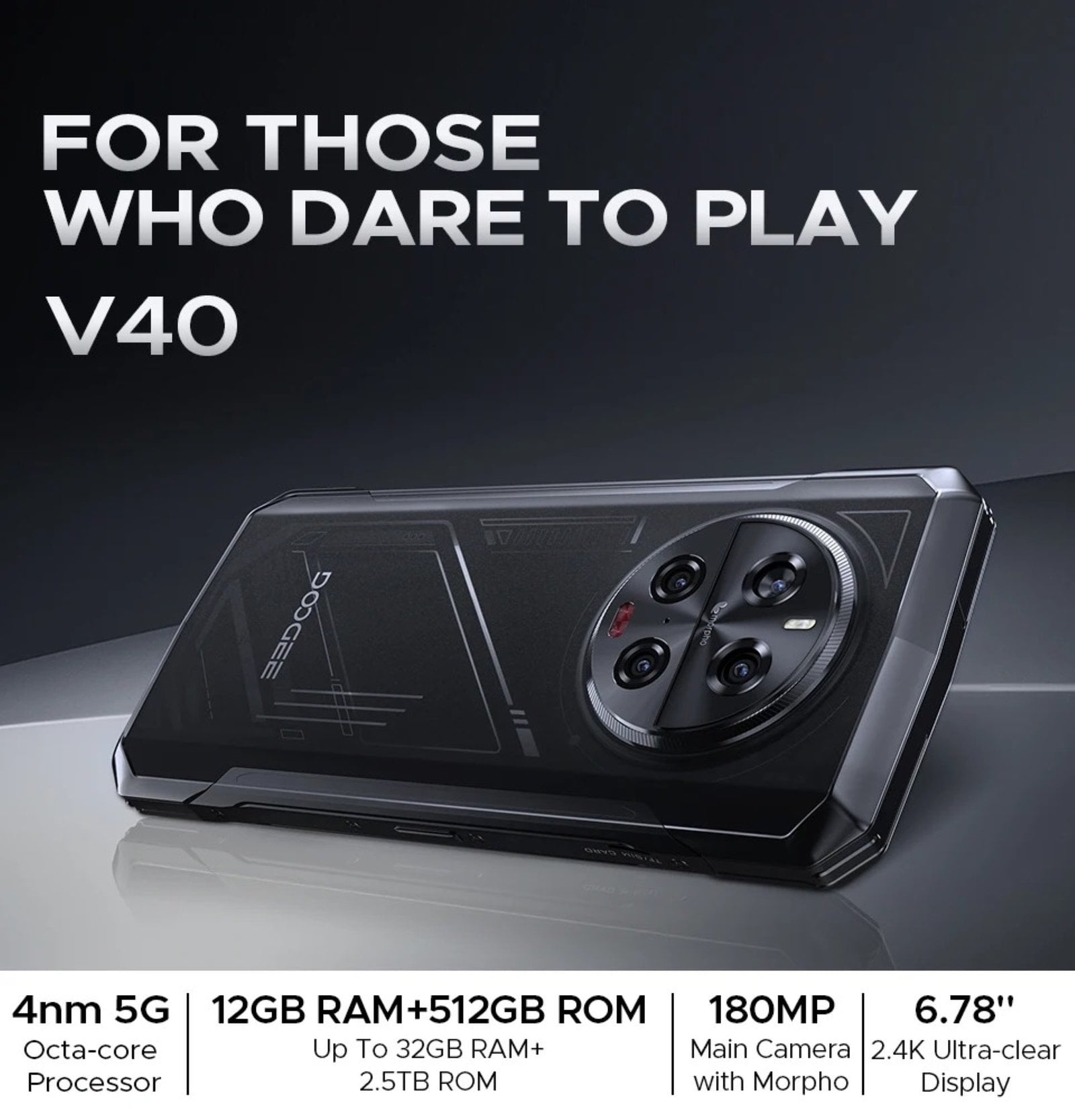 DOOGEE V40 - SMARTPHONE RUGERIZADO 5G CON 108MP Y BATERÍA DE 8680MAH - 2