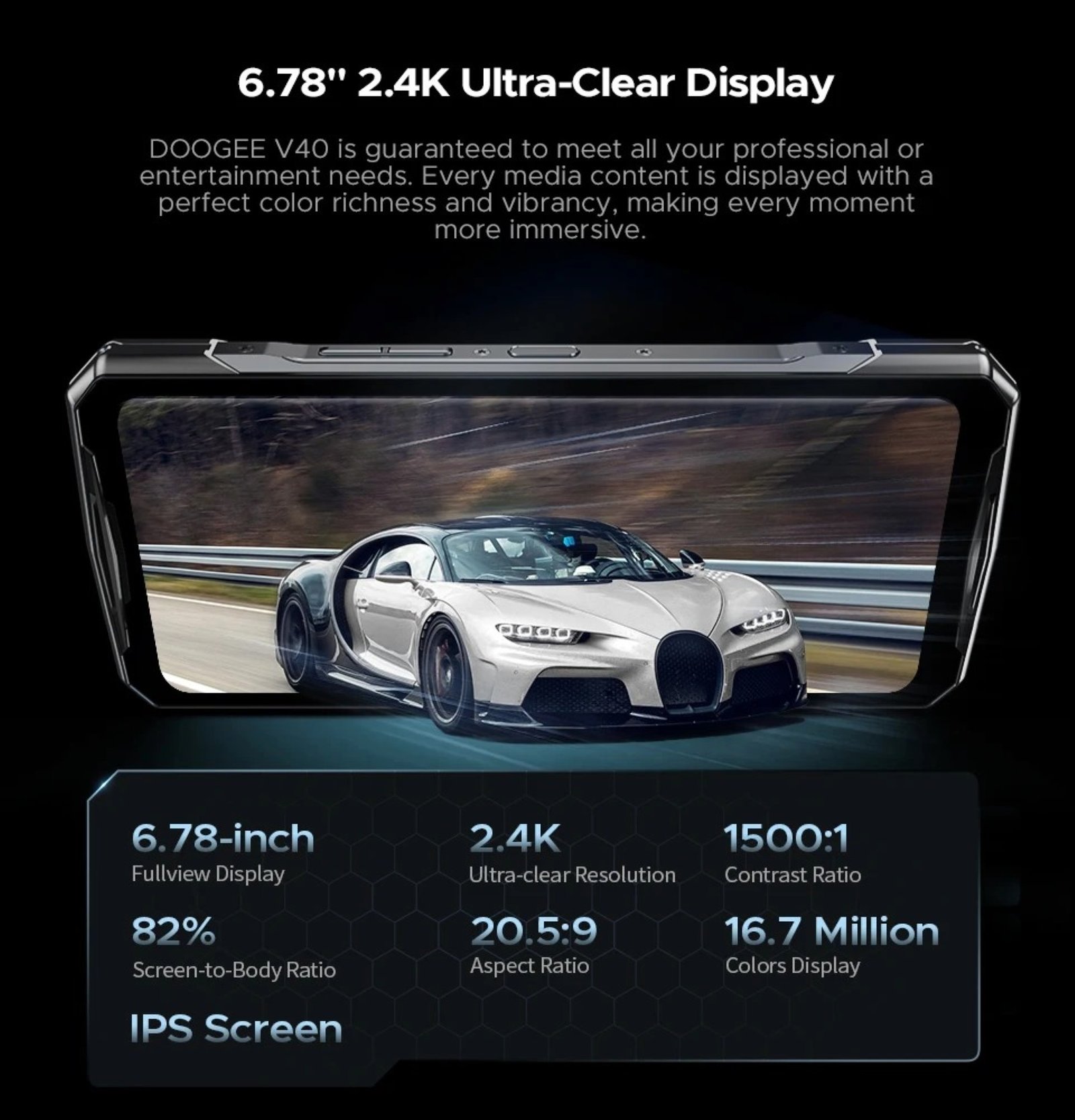 DOOGEE V40 - SMARTPHONE RUGERIZADO 5G CON 108MP Y BATERÍA DE 8680MAH - 8