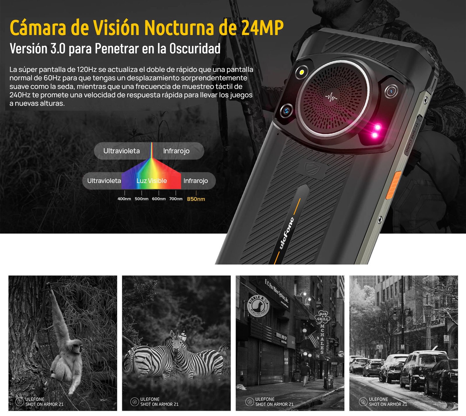 ULEFONE POWER ARMOR 21 - SMARTPHONE RESISTENTE CON SONIDO HIFI Y HALO INFINITO - 7