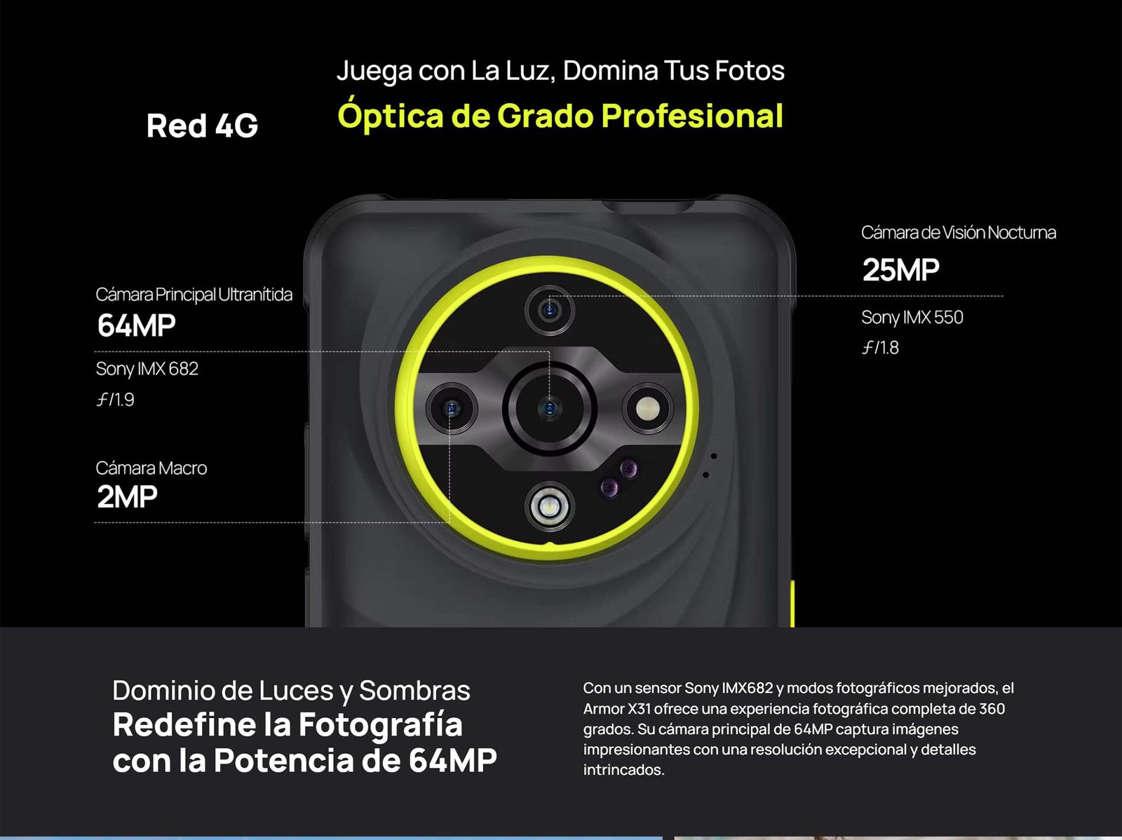 ULEFONE ARMOR X31 - RESISTENCIA EXTREMA, 64MP Y BATERÍA DE 6050MAH - 5