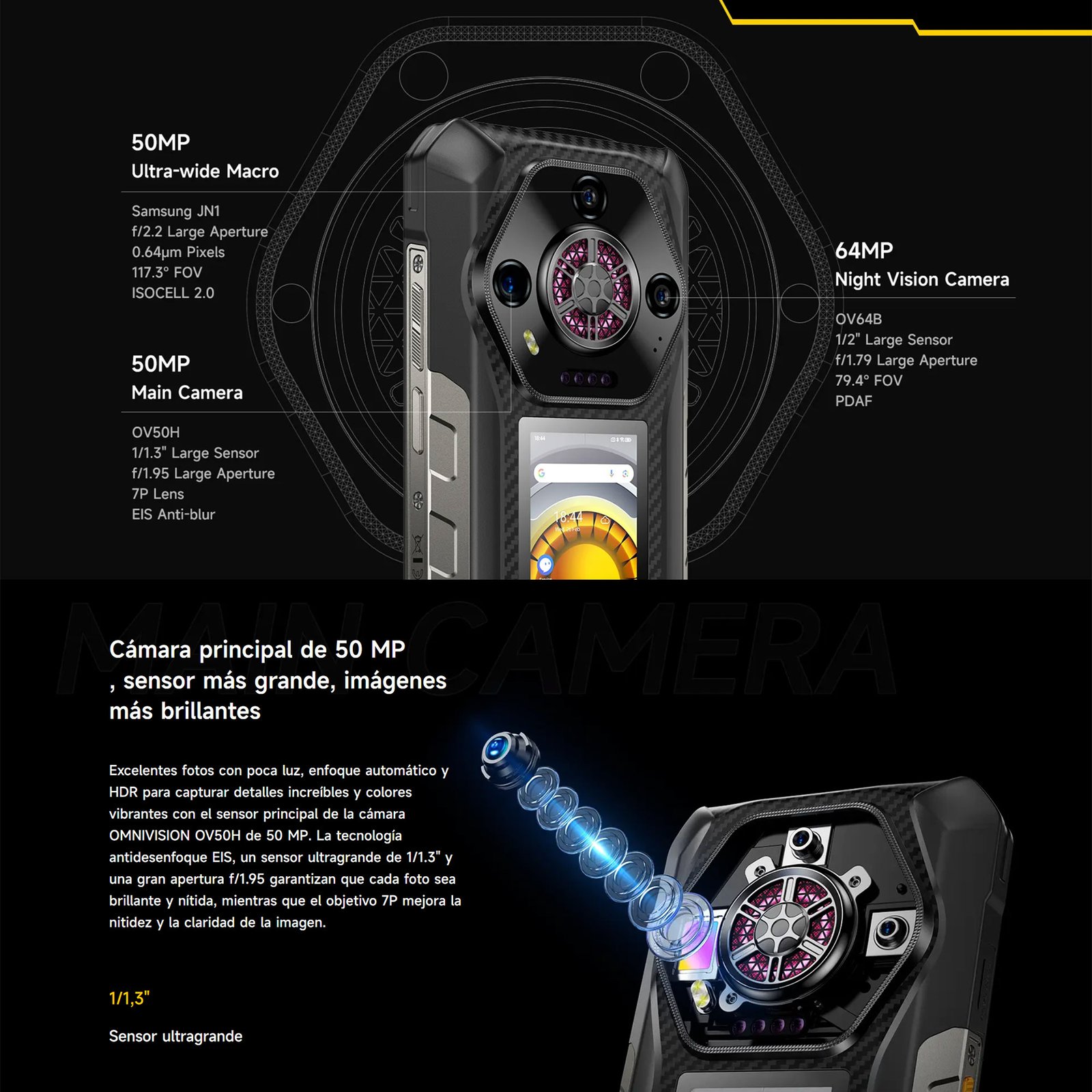 ULEFONE ARMOR 30 PRO - SMARTPHONE 5G RESISTENTE CON DOBLE PANTALLA - 7
