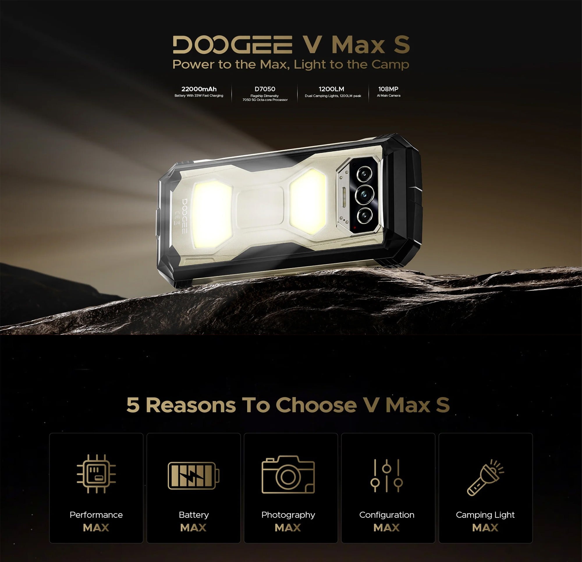 DOOGEE V MAX S – DUALSIM 5G CON BATERÍA DE 22.000MAH Y CÁMARA DE 108MP - 3