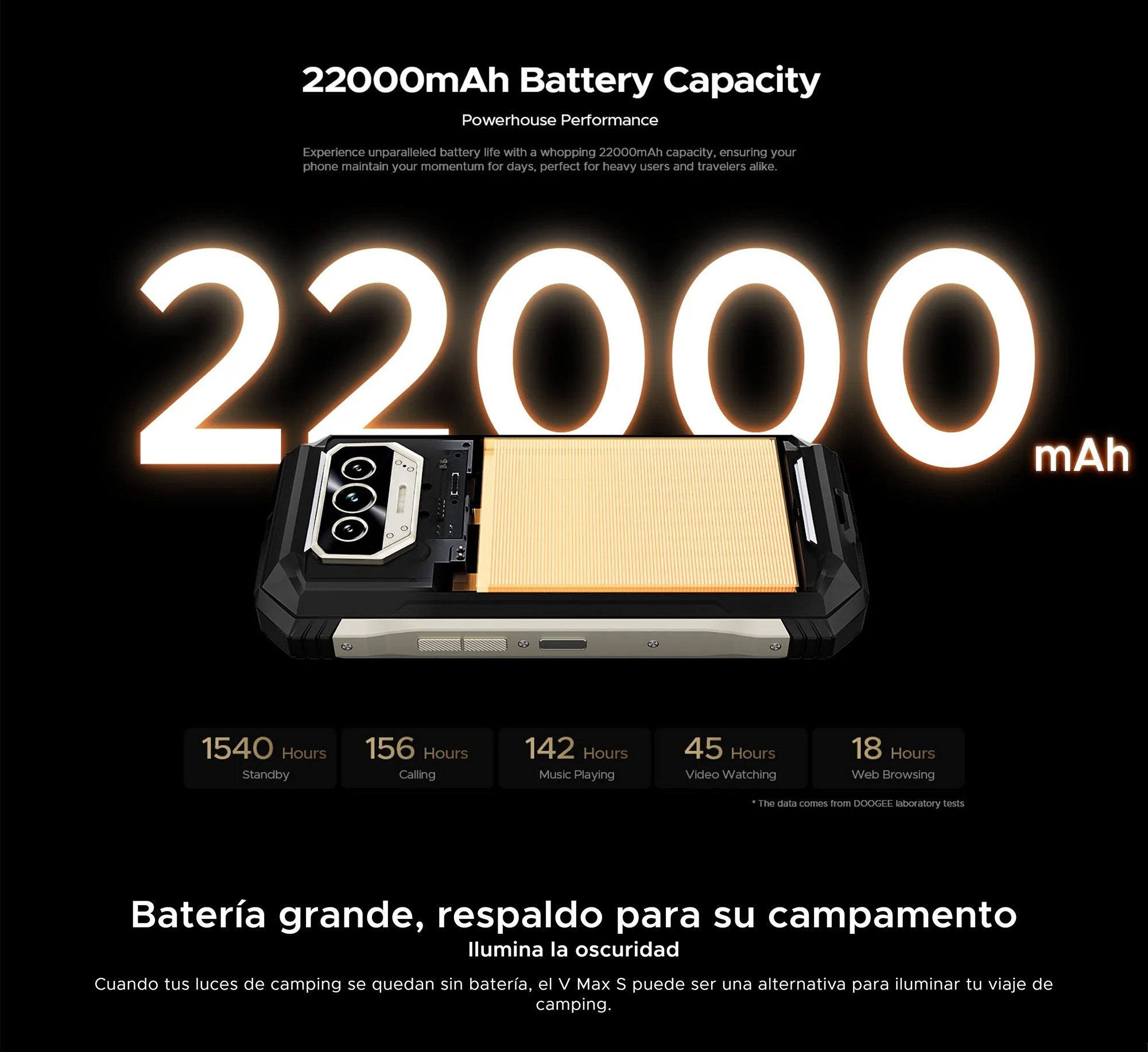 DOOGEE V MAX S – DUALSIM 5G CON BATERÍA DE 22.000MAH Y CÁMARA DE 108MP - 6