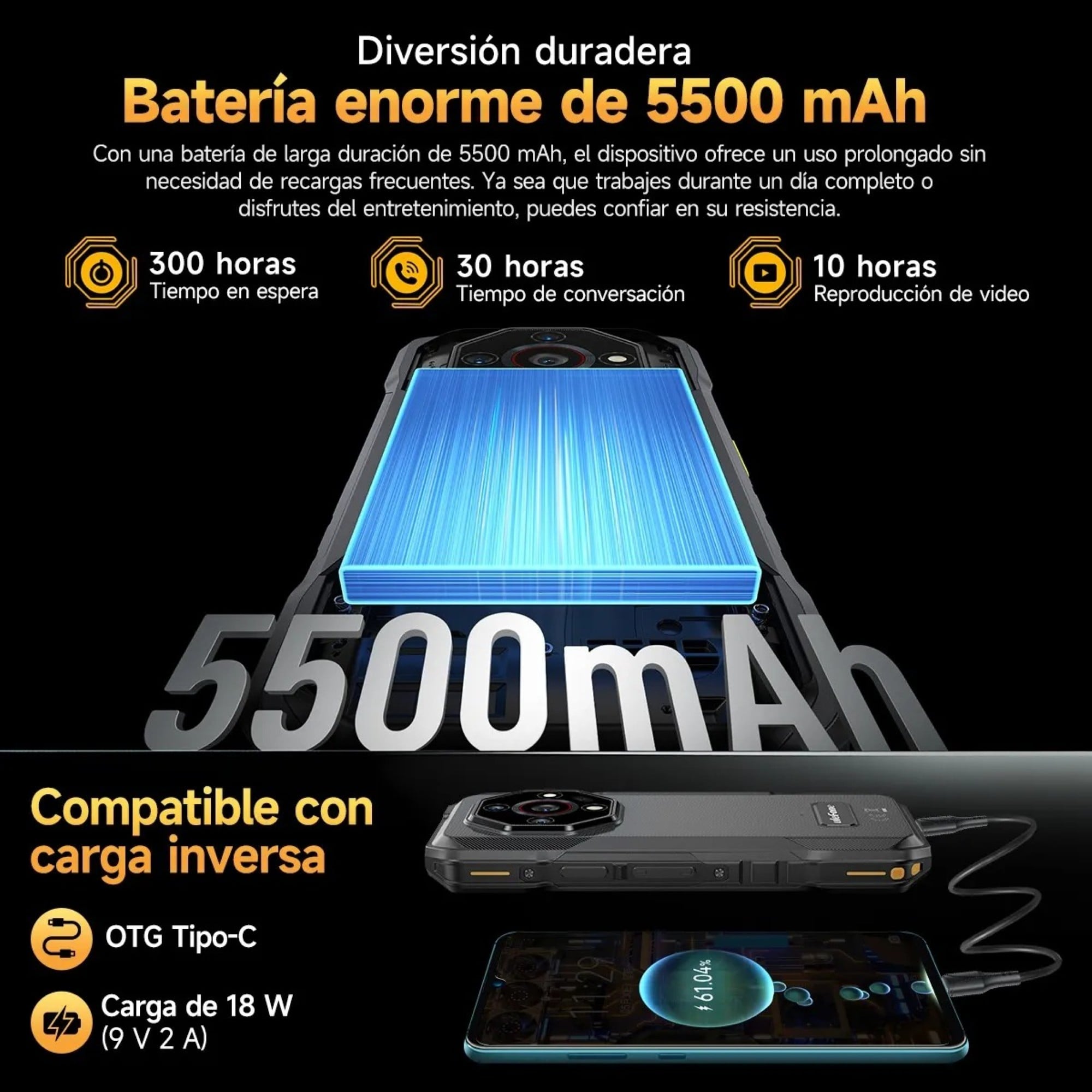 ULEFONE ARMOR X32 PRO – DUALSIM 5G ULTRA RESISTENTE CON VISIÓN NOCTURNA Y ANDROID 14 - 7