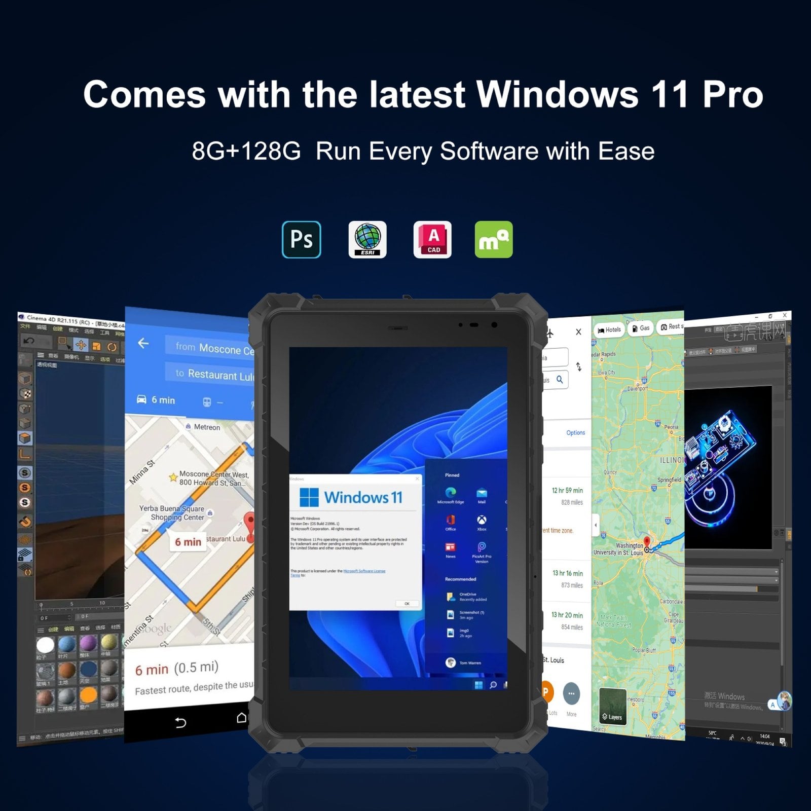 CENAVA W10N – TABLET INDUSTRIAL CON WINDOWS 11 PRO, IP68 Y PUERTOS PROFESIONALES - 2
