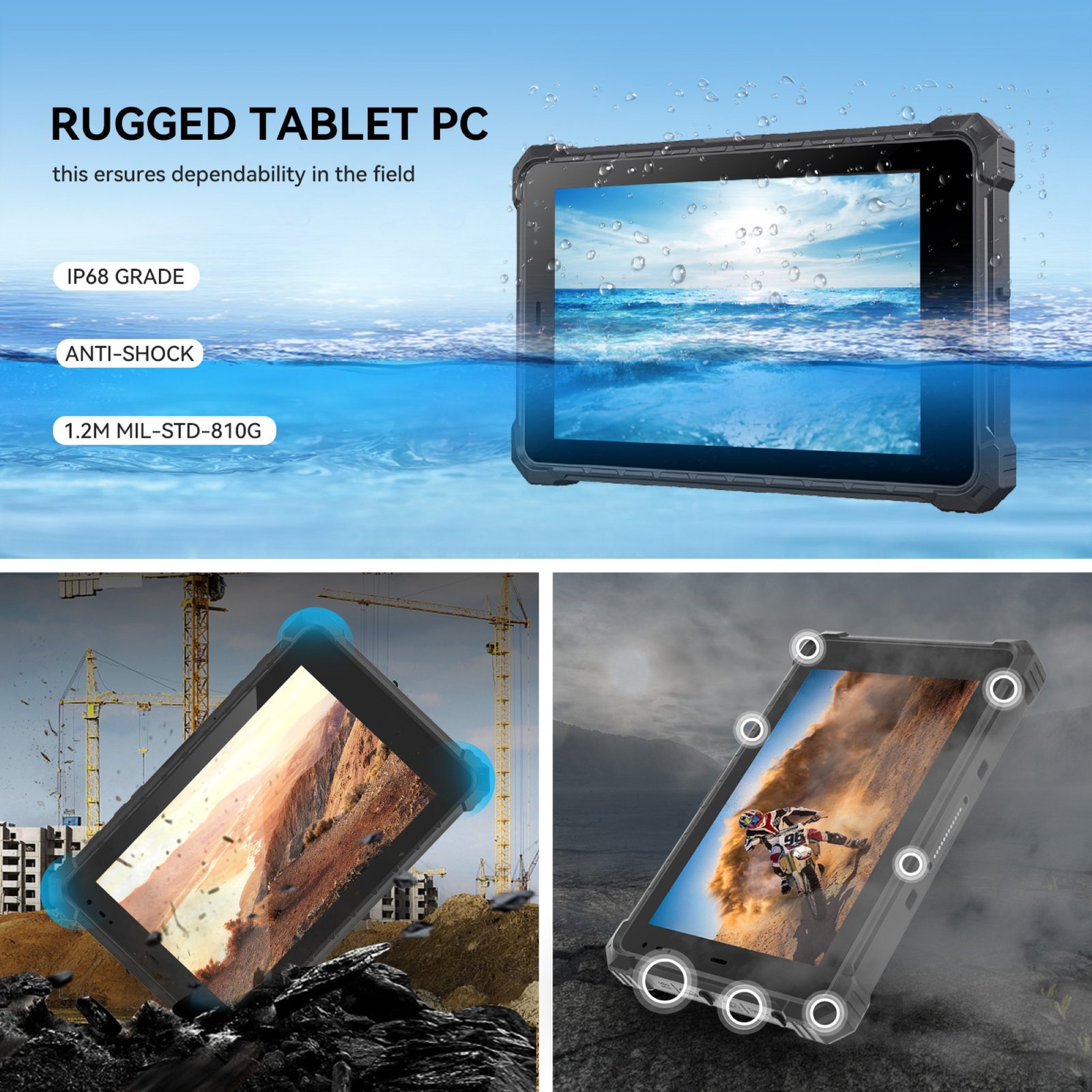 CENAVA W10N – TABLET INDUSTRIAL CON WINDOWS 11 PRO, IP68 Y PUERTOS PROFESIONALES - 3