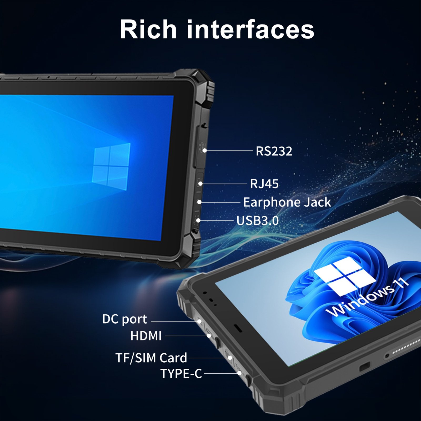 CENAVA W10N – TABLET INDUSTRIAL CON WINDOWS 11 PRO, IP68 Y PUERTOS PROFESIONALES - 5