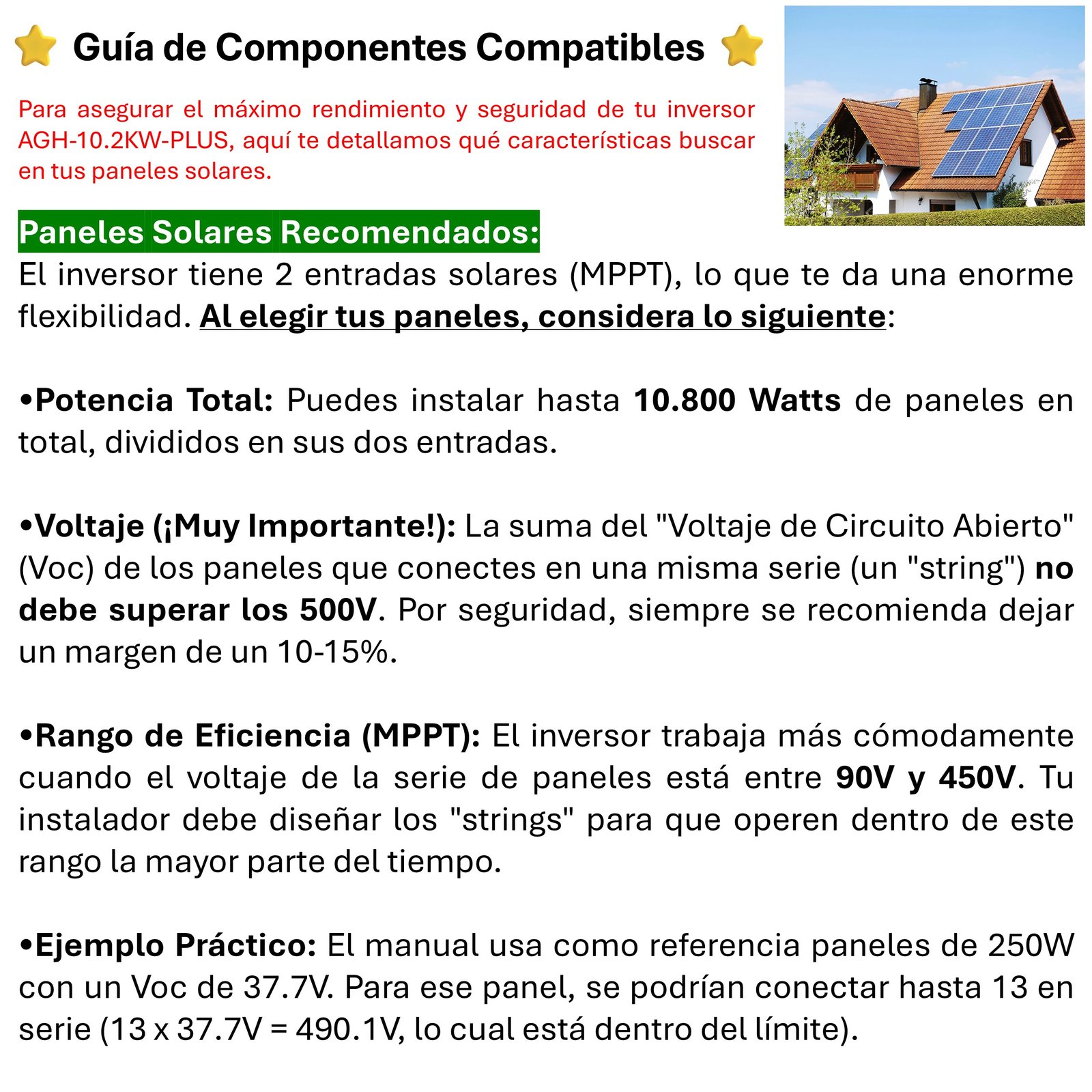 INVERSOR SOLAR CON WIFI HÍBRIDO 10.2KW POTENCIA PICO 20.400W - 9