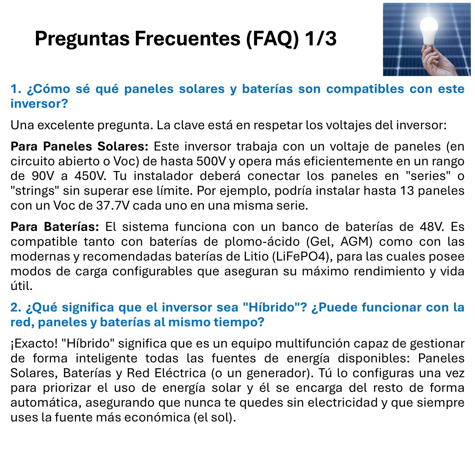 INVERSOR SOLAR CON WIFI HÍBRIDO 10.2KW POTENCIA PICO 20.400W - 11