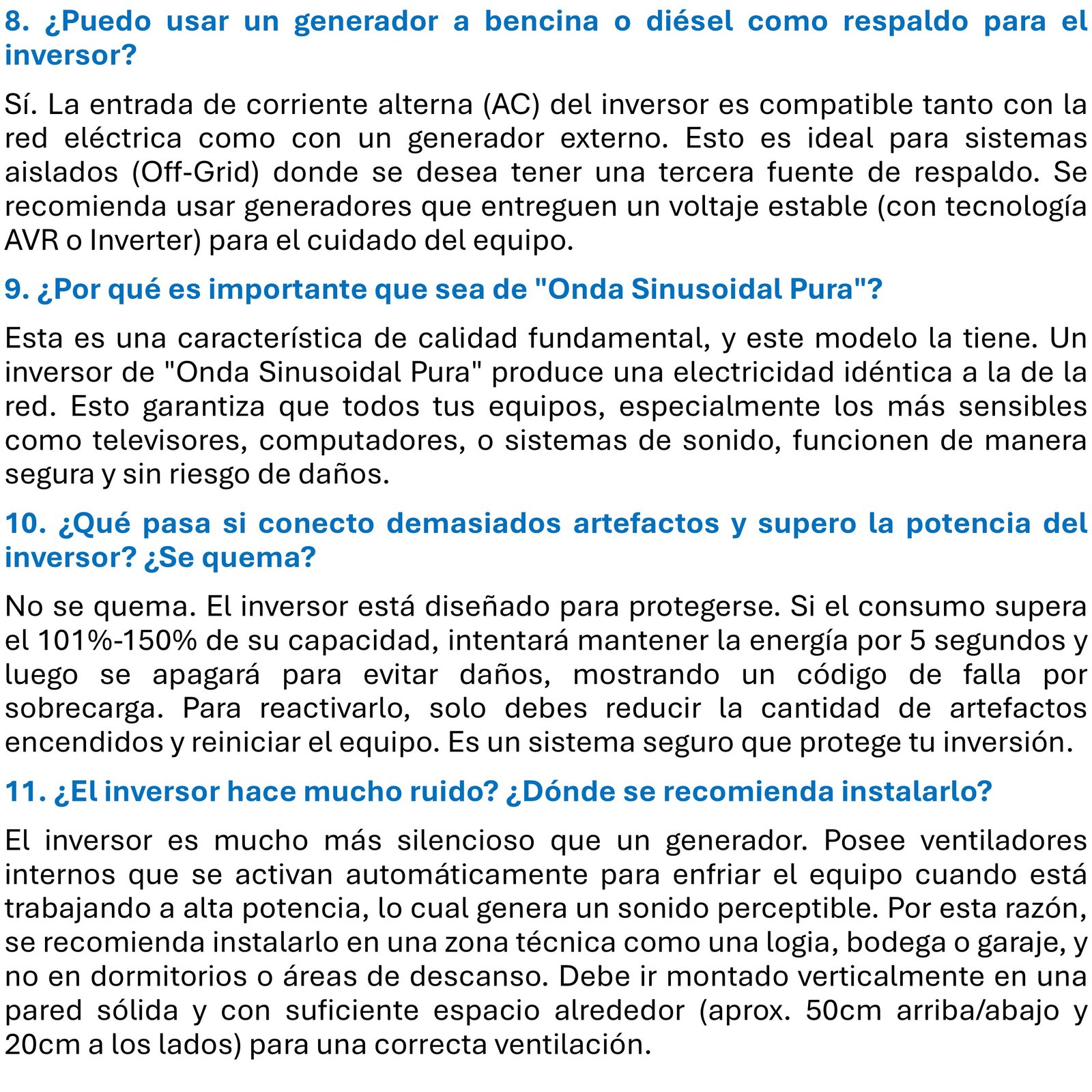 INVERSOR SOLAR CON WIFI HÍBRIDO 8.2KW, POTENCIA PICO 16.400W - 3