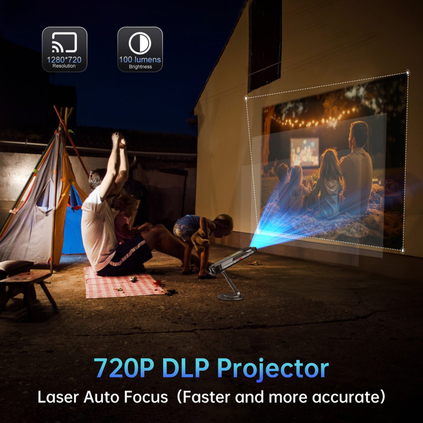 UNIHERTZ 8849 TANK 4 PRO: RUGERIZADO CON PROYECTOR 720P - 2