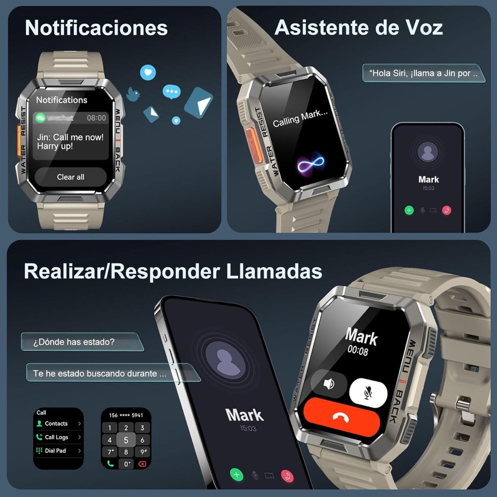 BLACKVIEW W80 PRO: SMARTWATCH RUGERIZADO, BATERIA 20 DIAS - 3