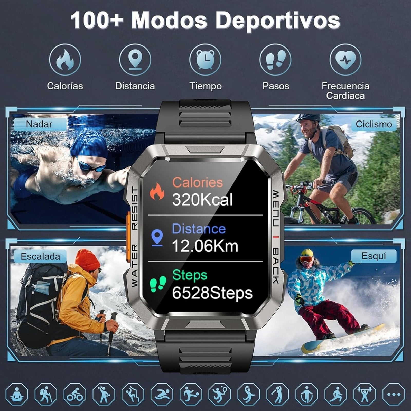 BLACKVIEW W80 PRO: SMARTWATCH RUGERIZADO, BATERIA 20 DIAS - 4