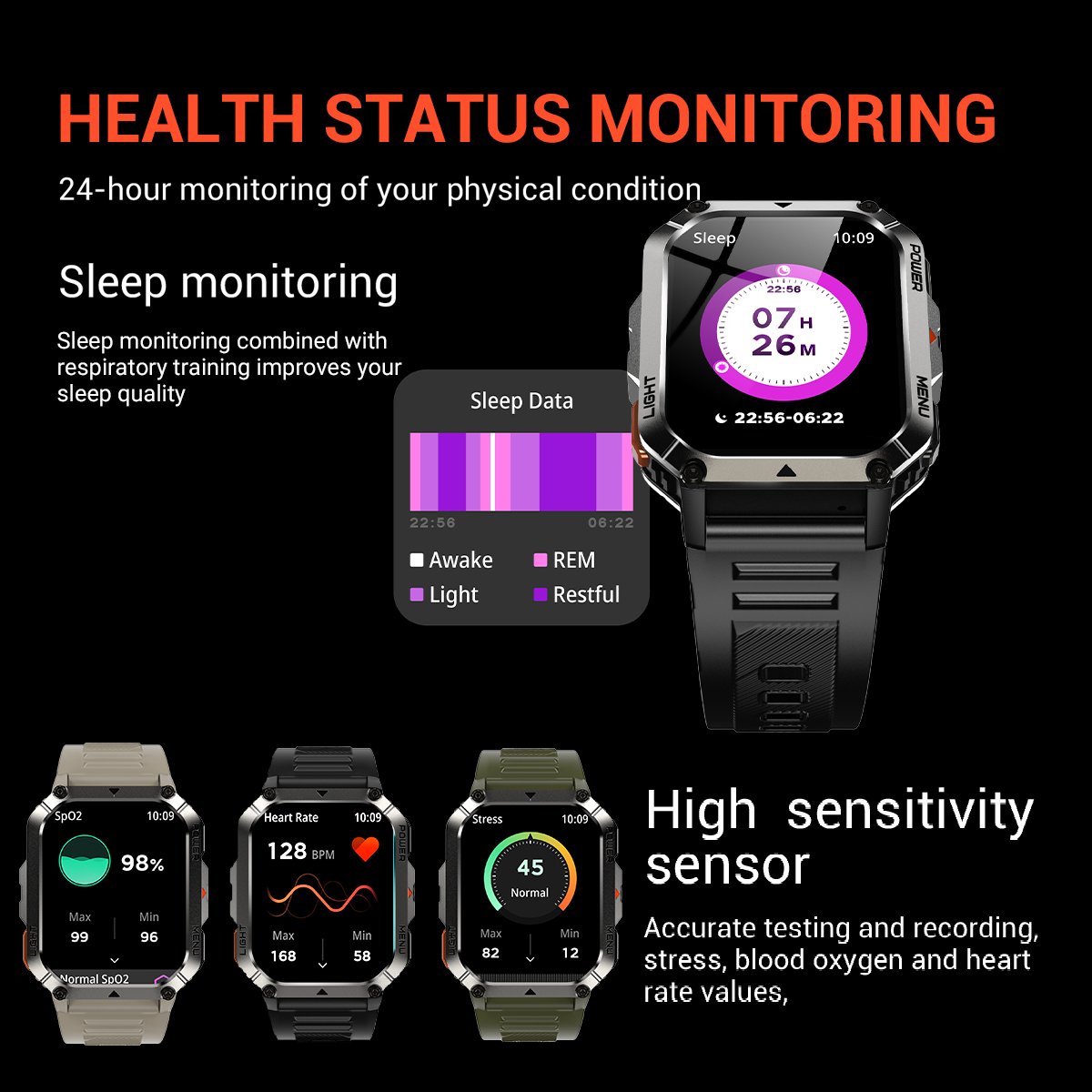 BLACKVIEW W70 PRO: SMARTWATCH RUGERIZADO, BATERIA 20 DIAS - 7