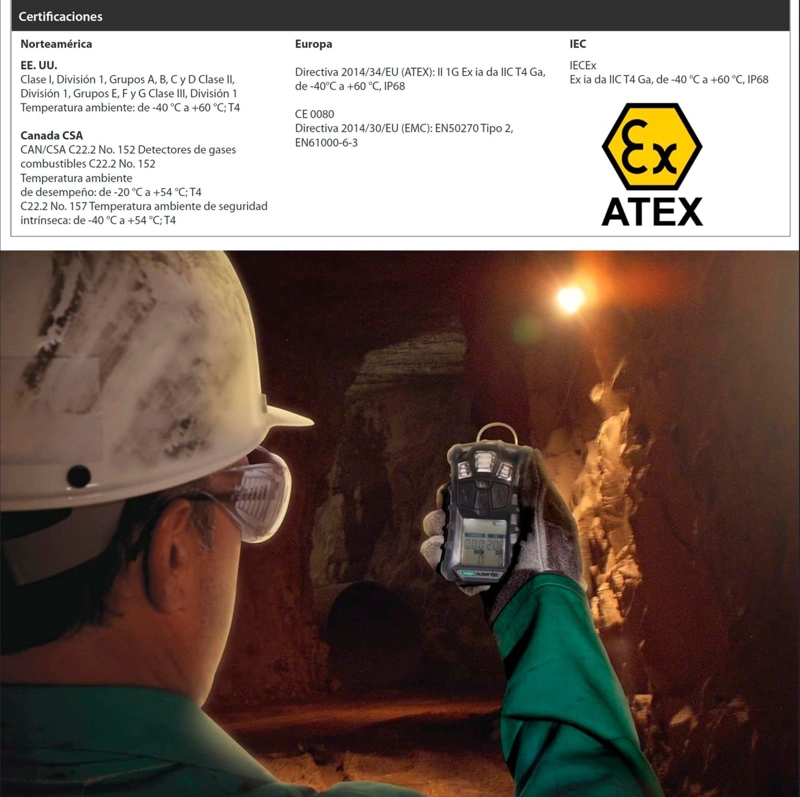 MSA ALTAIR 4XR: DETECTOR MULTIGAS MONITOREO GASES (LEL, O, CO, H2S) HONEYWELL - 5