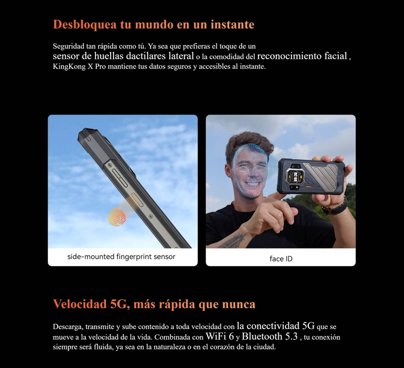 CUBOT KINGKONG X PRO: RAM 24GB, RESISTENTE 5G CAMARA 100 MP - 9