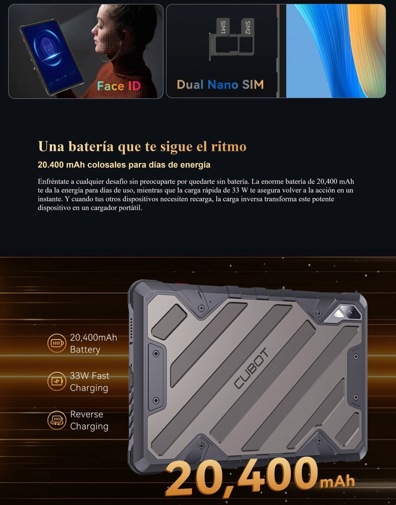 TAB KINGKONG 2: TABLET RESISTENTE 4G CON BATERIA 20.400 MAH - 4