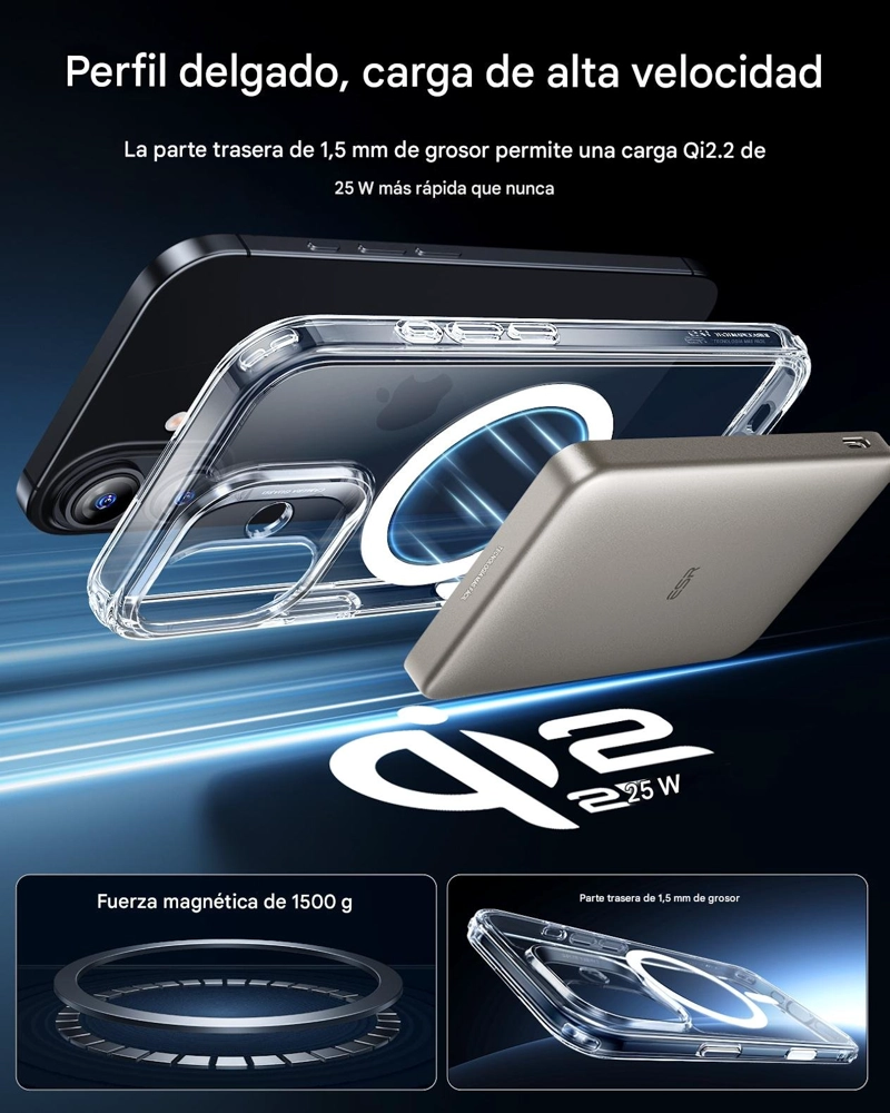 PARA IPHONE 17 - ESR KIT PREMIUM: CARCASA MAGSAFE + VIDRIO - 8