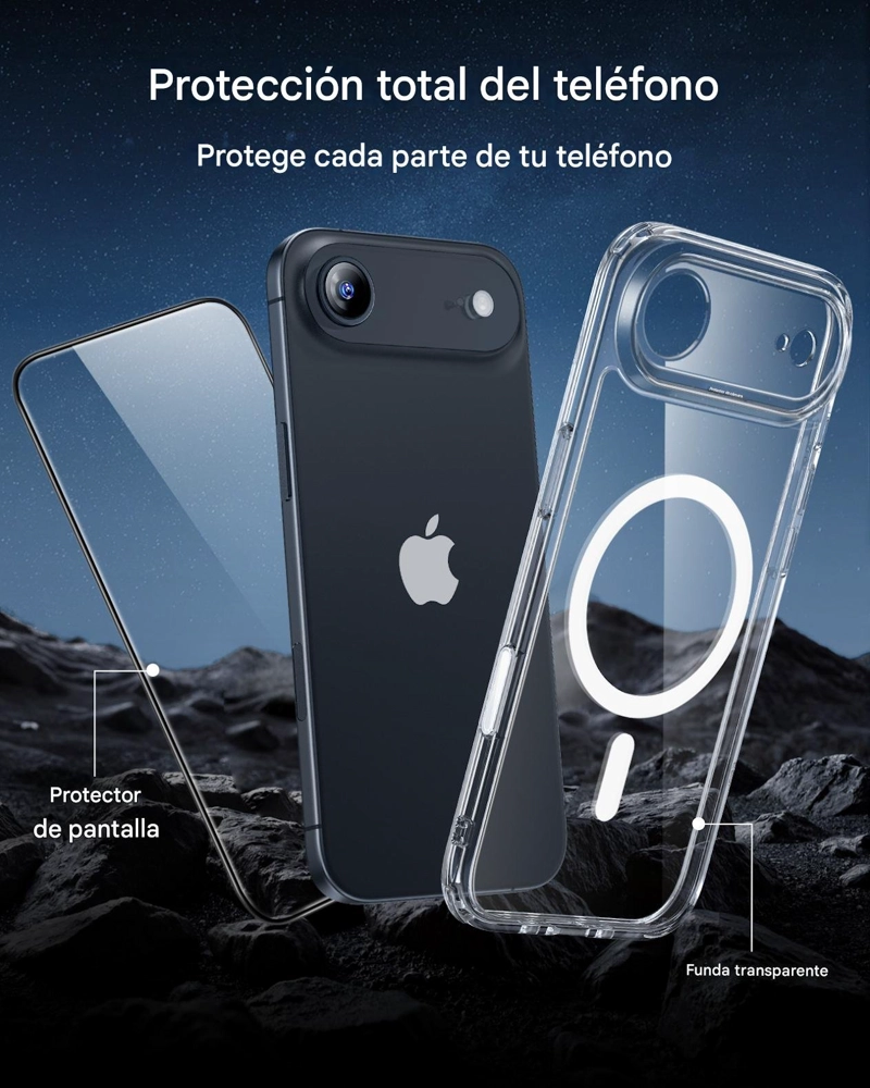 PARA IPHONE 17 AIR - ESR KIT PREMIUM CARCASA MAGSAFE+VIDRIO - 7