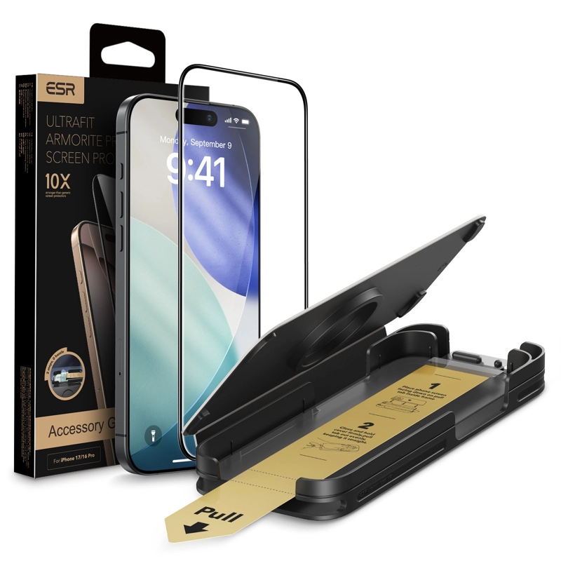 PARA IPHONE 17 - ESR VIDRIO BLINDADO CON INSTALADOR - 1