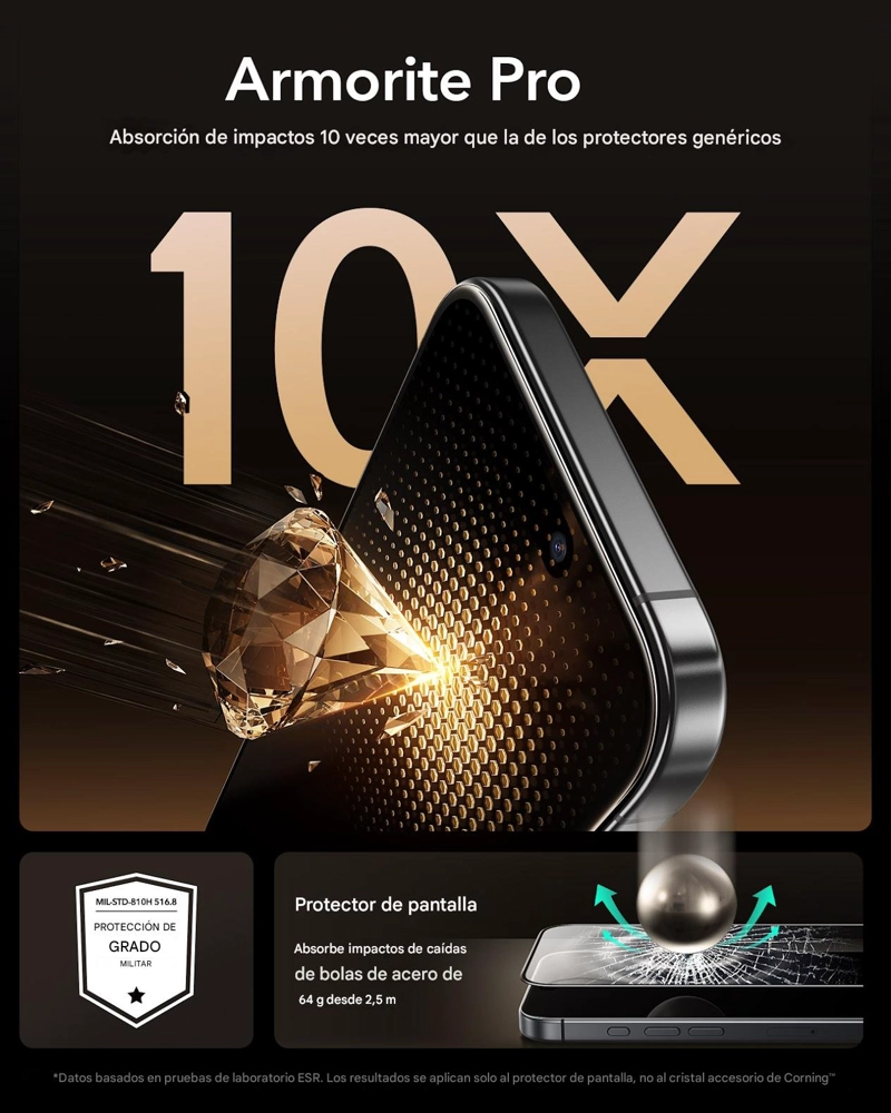 PARA IPHONE 17 - ESR VIDRIO BLINDADO CON INSTALADOR - 4