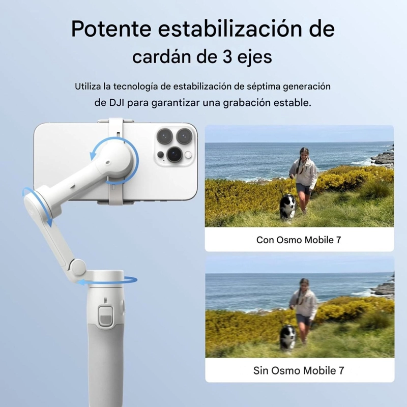 DJI OSMO MOBILE 7 | ESTABILIZADOR CON TRIPODE - ACTIVETRACK 7.0 - 4