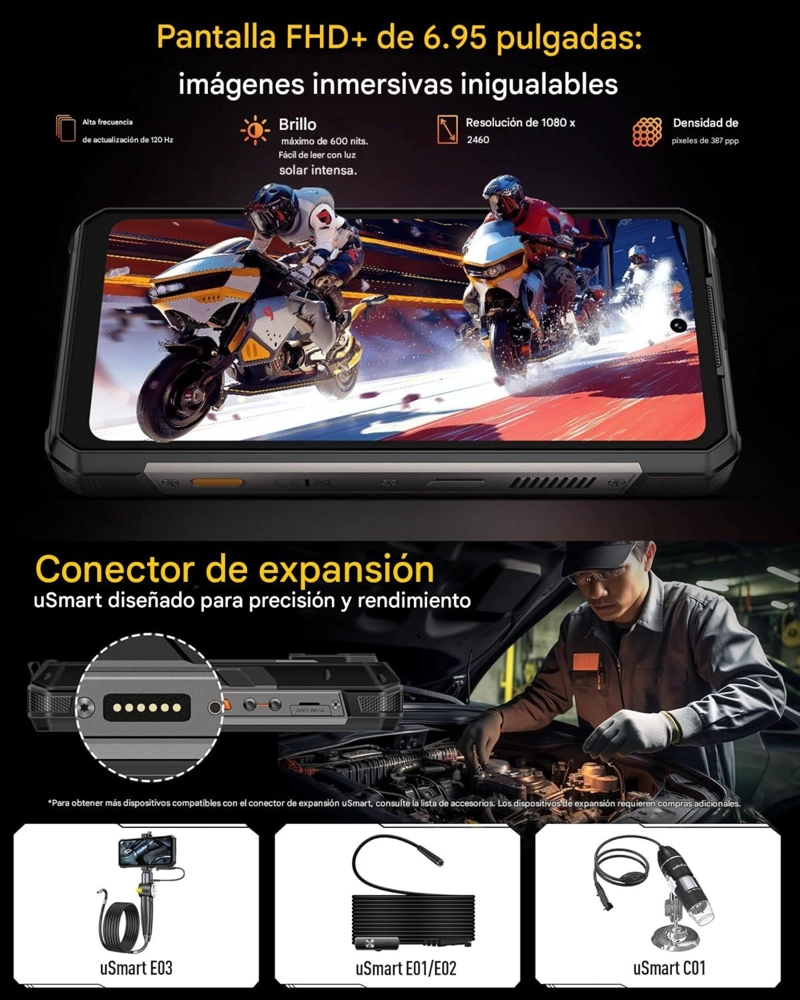 ULEFONE ARMOR 34 PRO PROYECTOR DLP 25500MAH 5G - 8