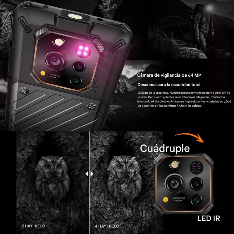CELULAR RUGONE XEVER 7 ESIM, 2 BATERIAS DOCK AMOLED, TODO TERRENO - 8