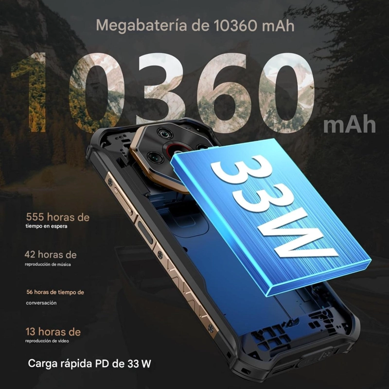 ULEFONE ARMOR X16 PRO RESISTENTE RUGGED 5G 10360MAH 16GB/256GB 2SIM - 8