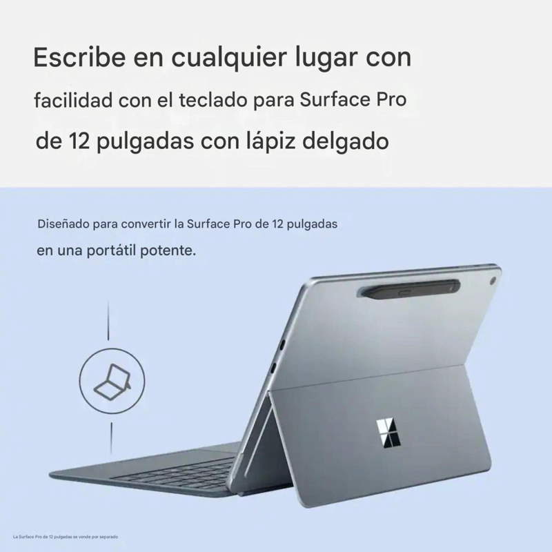 PACK TECLADO SURFACE PRO 12 + LAPIZ SLIM PEN 2 GRIS - 2