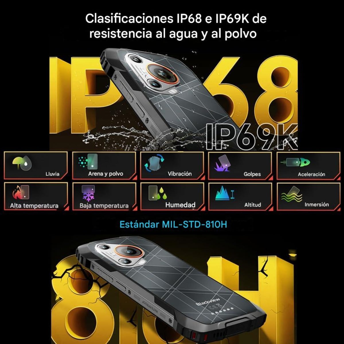 BLACKVIEW BL7000 5G RUGGED AI PANTALLA 2.4K CAMARA NOCTURNA - 2