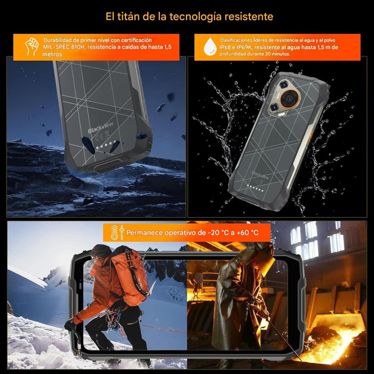BLACKVIEW BL7000 5G RUGGED AI PANTALLA 2.4K CAMARA NOCTURNA - 3