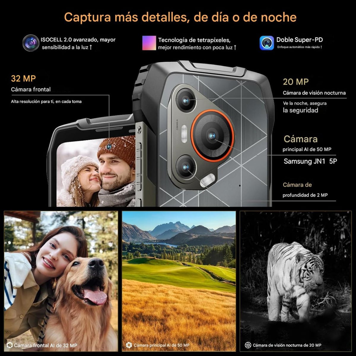 BLACKVIEW BL7000 5G RUGGED AI PANTALLA 2.4K CAMARA NOCTURNA - 5