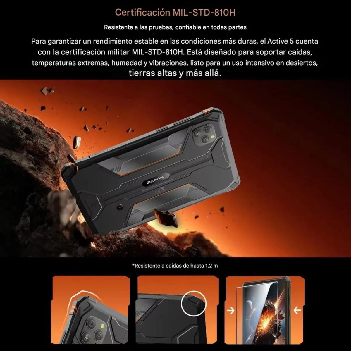 TABLET RUGERIZADA BLACKVIEW ACTIVE 5 8' ANDROID 15 8GB 128GB - 2