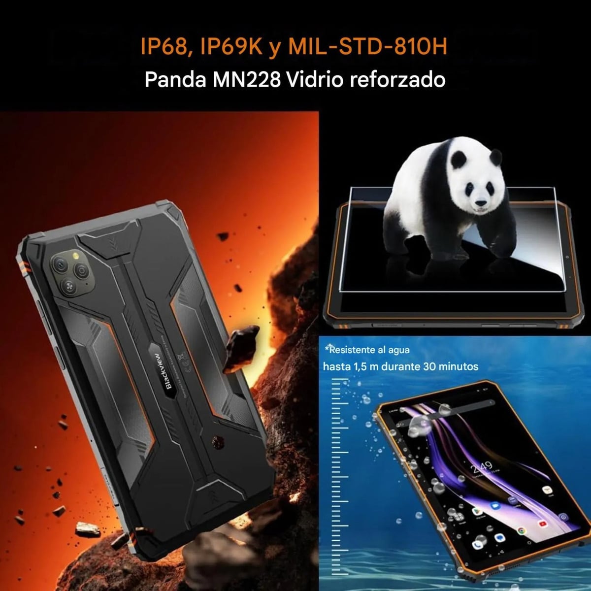 TABLET RUGERIZADA BLACKVIEW ACTIVE 5 8' ANDROID 15 8GB 128GB - 3
