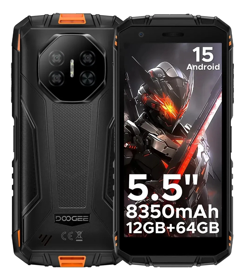DOOGEE FIRE 3 RUGERIZADO 5.5 ANDROID 15 8.350MAH COMPACTO NARANJA - 1