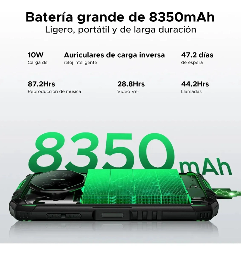 DOOGEE FIRE 3 RUGERIZADO 5.5 ANDROID 15 8.350MAH COMPACTO NARANJA - 5